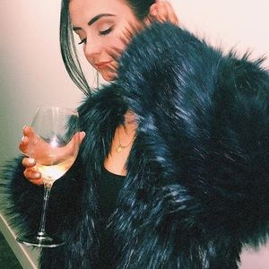 H&M Faux fur jacket